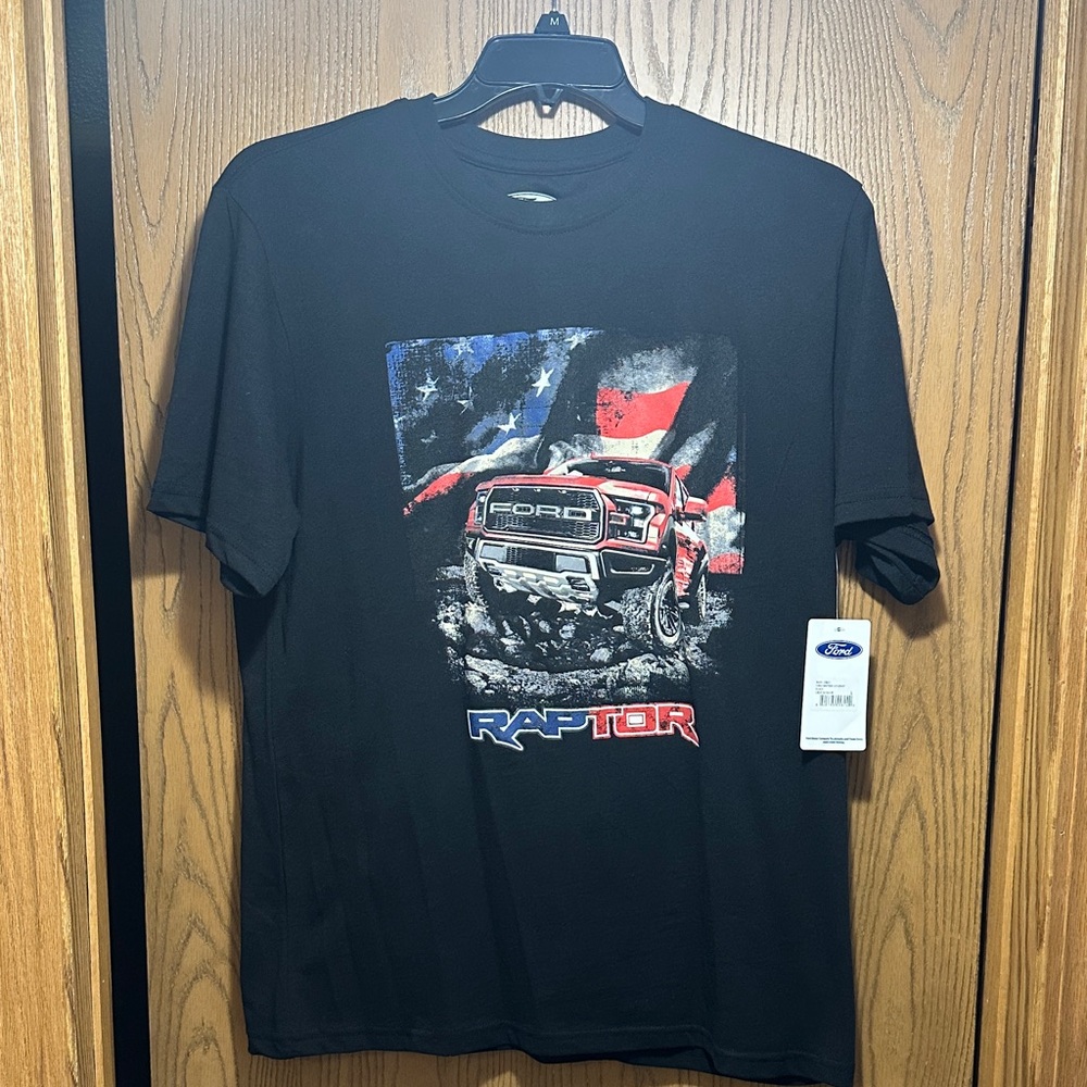 Ford Raptor Black Tee with Graphic Print